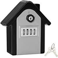 Key Lock Box-Extra Large Key Safe Outdoor Large Capacity Key Box Wall Mounted Key Safe Storage Box with 4 Digit…